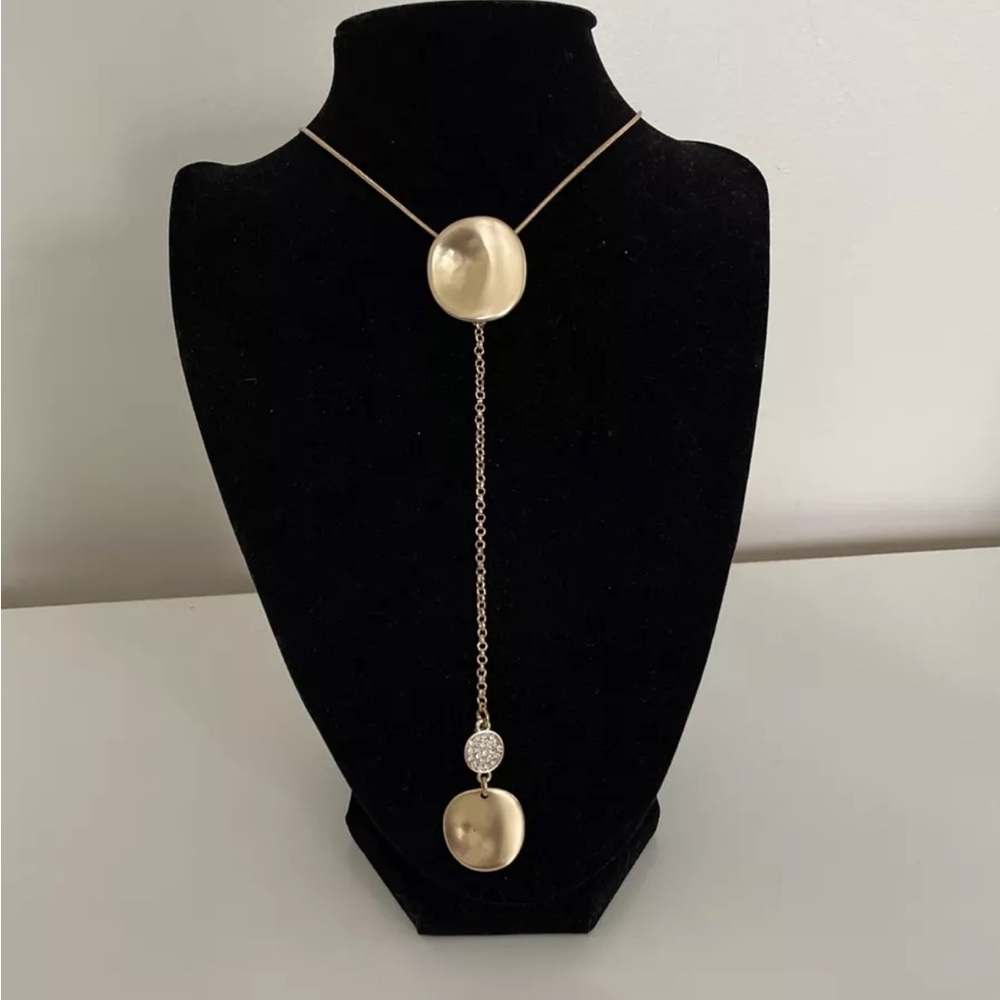 Gold Pendant long Necklace